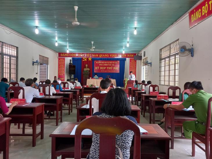 Hội đồng nhân dân thị trấn Tân Châu tổ chức kỳ họp thứ 2, nhiệm kỳ 2021-2026